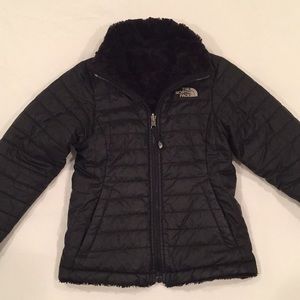 North Face Girls Reversible Mossbud Swirl Jacket